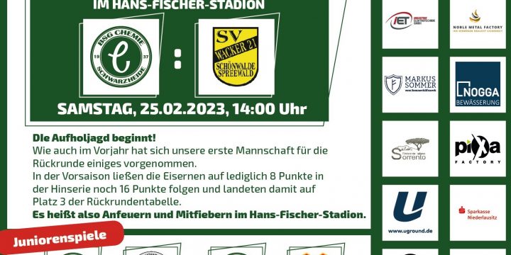 Die Aufholjagd beginnt!