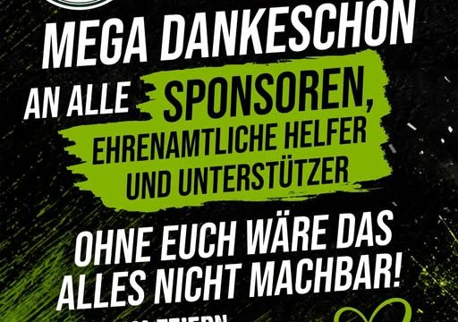 Lasst uns den Countdown starten – Danke an unsere Sponsoren!